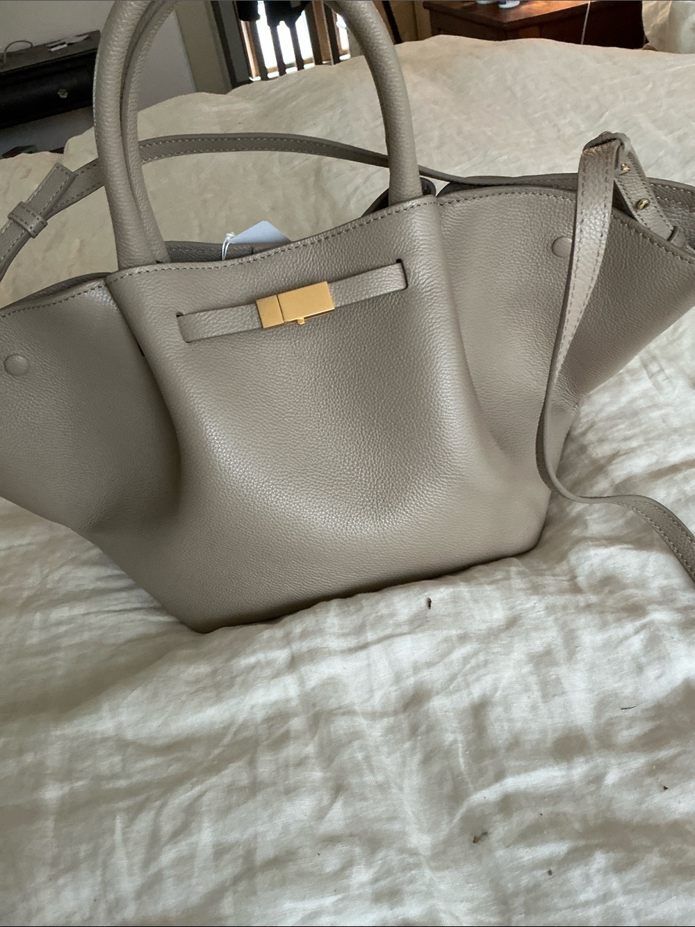 NWT Demellier N81 Midi New York bag in taupe - Picture 2 of 8